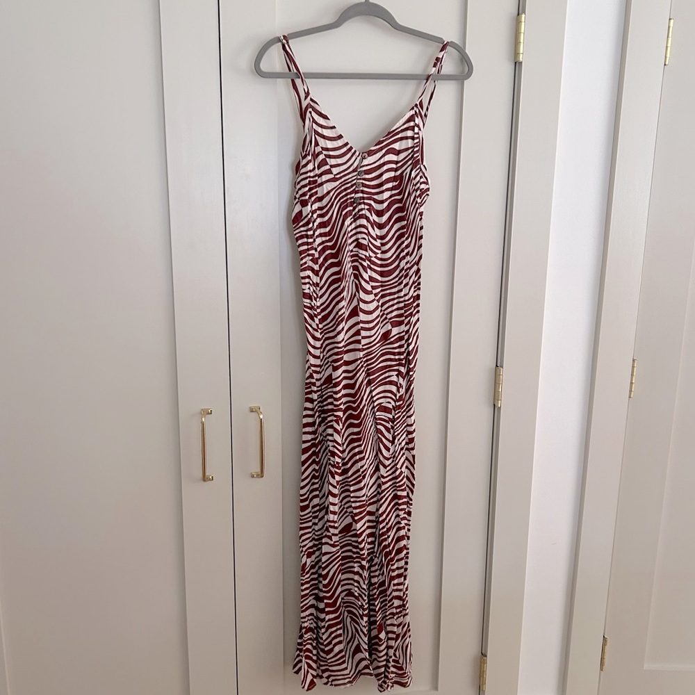 Briffa brown and White Zebra Print Maxi Dress size small